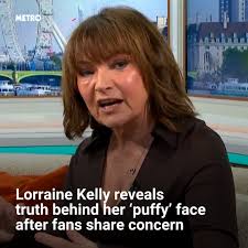 What's happened to Lorraine's face?' one viewer asked