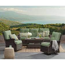 Member S Mark Agio Stockton 4 Piece Patio Deep Seating Set With Sunbrella Fabric Lagoon Sam S Club Deep Seating Outdoor Seating Set Pool Furniture