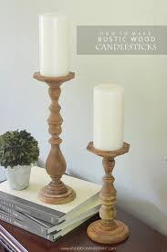 Shop for wooden candle holders at bed bath & beyond. Easy Diy Rustic Wood Candlesticks Wood Candle Sticks Diy Wooden Candle Wooden Candle Sticks