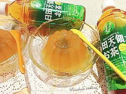 sandra宅在家的幸福料理發表的寒天梅子綠茶凍 日田天領水 八女茶食譜 recipe desserts