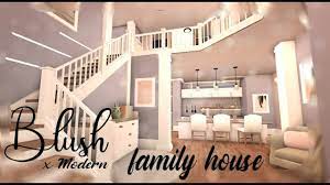 Blush X Modern Family Home Bloxburg Diy House Plans Modern Family House Unique House Design