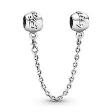 Pandora Family Forever Safety Chain Charm Sterling Silver Sz 5 In 2020 Pandora Bracelet Charms Chain Silver