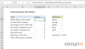 Click on more >> button to reveal more options for find and replace. Excel Formula Count Keywords Cell Contains Exceljet