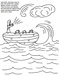 Hand drawn, using the imagery . Jesus Calms The Storm Sunday School Lesson
