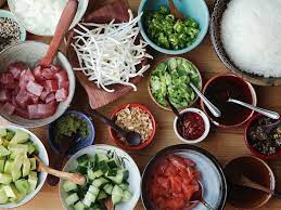 How To Throw A Poke Party Sushi Dinner Party Bowl Party Food Easy Healthy Recipes