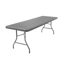Cosco 30 In X 96 In Rectangle Resin Gray Folding Table Folding Table Cosco Resin Table Top