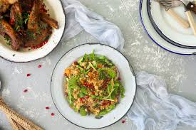 Pour the boiling stock or water onto the couscous and season with sea salt and freshly ground black pepper. Moroccan Couscous With Lamb Cutlets Chef It Up Ramadan Recipes