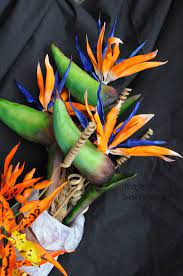 Bird Of Paradise With Brassada Orchid Birds Of Paradise Orchids Paradise Flowers