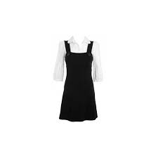 Black Pinafore Dress With White Shirt Red Herring Dresses Womens Debenhams Found On Polyvore Black Pinafore