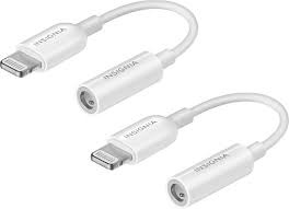 Insignia Lightning To 3 5mm Headphone Adapter 2 Pack White Ns Ma35a5tw Best Buy