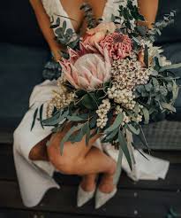 Behind The Door With As Daisy Does Protea Wedding Flower Bouquet Wedding Protea Bouquet