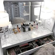50 cool makeup storage ideas that will save your time jihanshanum ikea vanity table ikea malm dressing table diy vanity mirror