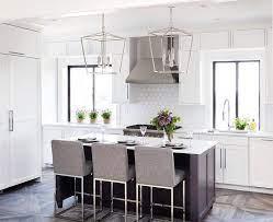 Get free shipping on qualified gray, stools kitchen islands or buy online pick up in store today in the furniture department. Heather Gray Counter Stools At Dark Gray Kitchen Island Transitional Kitchen