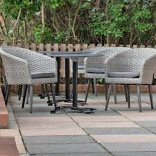 What kind of rattan is used for wicker furniture? Grey Wicker Weave Tub Chair Outdoor Set 2 Seater Nobis Restaurant Furniture