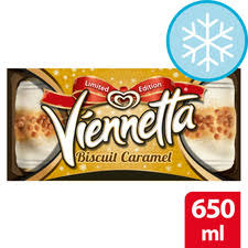 They uploaded a photo along with the caption, yes, that's right! Vienetta Biscuit Caramel Ice Cream 650ml Tesco Groceries
