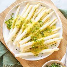 White Asparagus With Hollandaise And Herbs - Peel With Zeal