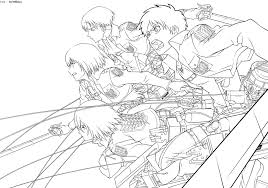 Shingeki No Kyojin Lineart 2 Coloring Pages Anime Drawings Tutorials Shingeki No Kyojin