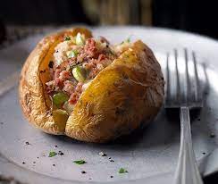 Jacket Potatoes With Corned Beef Hash Recipe Asda Recipes Corned Beef Hash Baked Potato Fillings