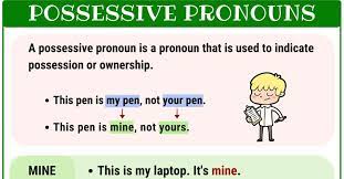 Maybe you would like to learn more about one of these? What Is A Possessive Pronoun List And Examples Of Possessive Pronouns 7esl