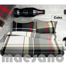 Lenzuola e federe tinto filo scozzesi bossi casa lennox 7317. Bossi Parure Copripiumino Letto Matrimoniale Coke Biancheria Maesano
