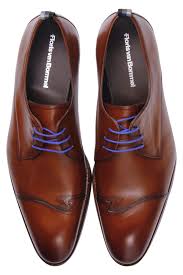 Vergelijk floris van bommel heren bootschoenen en profiteer van goedkope aanbiedingen &#9989; Floris Van Bommel Heren Veterschoenen Cognac 18006 Van Den Assem