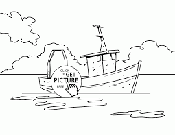 Realistic Fishing Boat Coloring Page For Kids Transportation Coloring Pages Printable Valentines Day Coloring Page Bird Coloring Pages Coloring Pages For Kids