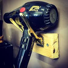 Barbershop Interior Design Hairdryer Holder Made From Hand Clippers Barber Shop Interior Barber Shop Decor Barbershop Design
