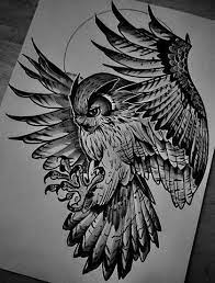 A right tattoo placement compliments a right owl tattoo design. Guardian Owl Tattoo On Right Abs Tattooideassymbols Erkek Dovmeleri Hayvan Dovmeleri Dovme