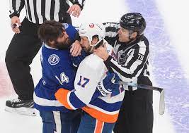 Hedman shot from the point blocked. Lightning Islanders Game 2 Report Card A Storybook Ending