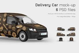Delivery Car Mockup Mockup Simple Camera Branding Template