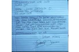 Tapi ingat satu hal bahwa ketika anda membuat surat izin. Surat Izin Tidak Masuk Sekolah Singkat Dan Jelas