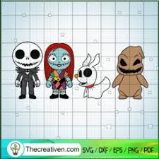 Baby Jack And Sally Svg Halloween Svg Scary Svg Jack Skelington Svg Premium Original Svg Cut Files