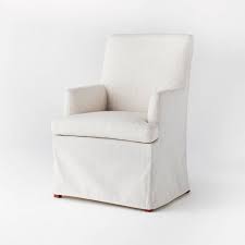 Great pieces at affordable prices. Upholstered Slipcover Dining Chair Cream Threshold Designed With Studio Mcgee Target
