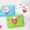 Fold one piece of card in half to make your open and shut card. 1
