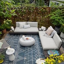 Portside Outdoor Low 3 Piece L Shaped Sectional W Corner Coffee Table Backyard Furniture Ikea Outdoor Outdoor Furniture Covers