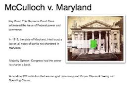 Mcculloch V Maryland 1819 Established That Sovereignty Remains In The United States And Not Withi Note Taking Strategies History Class United States History
