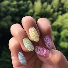セルフネイル 嵐 カラー ネイル nail ネイルアート ネイルデザイン レースネイル 手書きネイル nail art nails instagram posts