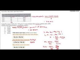 Analisis bedah soal sbmptn 2013 biologi ipa. Contoh Soal Dan Pembahasan Titrasi Asam Basa Contoh Soal Terbaru