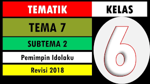 Apr 06, 2021 · 20210224 setiap soal tema 7 untuk kelas 6 enam sd ini keterangannya sebagai berikut. Soal Tematik Kelas 6 Tema 7 Subtema 2 Dan Kunci Jawaban Pemimpin Idolaku Youtube