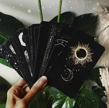 Black And Gold Card Deck Wild Moon Oracle Card Deck Black And Gold Minimalist Etsy In 2020 Tarot Cards Art Celestial Art Wild Moon