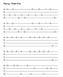 Flying Peter Pan Tab Ukulele Ukulele Fingerpicking Songs Ukulele Songs Ukulele Fingerpicking