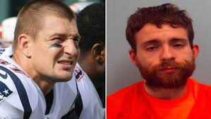 One of the men that allegedly robbed Gronk's house shows up to hearing in  Patriots shirt