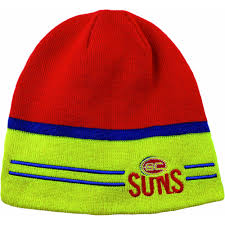 Gold Coast Suns Reversible Beanie 2 In 1 Club Beanie