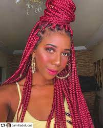 100 Romantic Medium Box Braids Designs For You Curly Craze Box Braids Hairstyles Medium Box Braids Long Box Braids