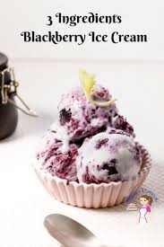 This Is The Best Blackberry Ice Cream With Just Three Ingredients Five Minutes To Prepare And No Ice Cream Ma Cookies Et Biscuits Healthy Dessert Creme Glacee
