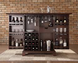 Crosley Furniture Kf40001c Newport Expandable Bar Cabinet Atg Stores Home Bar Cabinet Bars For Home Bar Furniture
