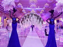 Pin By Cnaryeetey On Some Ideas For My Wedding Glamorous Wedding Decorations White Wedding Ceremony Wedding