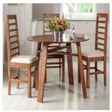 Oak dining room round tables. Wooden Glass Brown Solid Wood Round Dining Table Set Rs 12500 Unit Id 21882252673