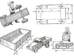Wooden And Plywood Toy Plans Free Fret Saw Patterns And Funny Woodworking Model Of Truck Wooden Toys Plans Wooden Truck Woodworking Plans Toys