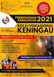 Syarat kemasukan kolej vokasional 2020. Permohonan Kemasukan Ke Kv Kolej Vokasional Keningau Facebook
